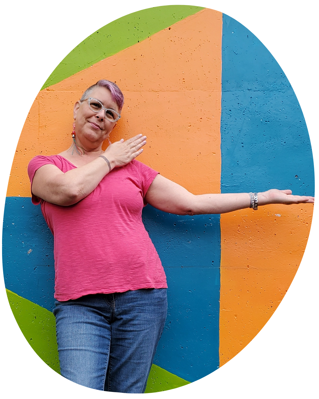 pointing multi color